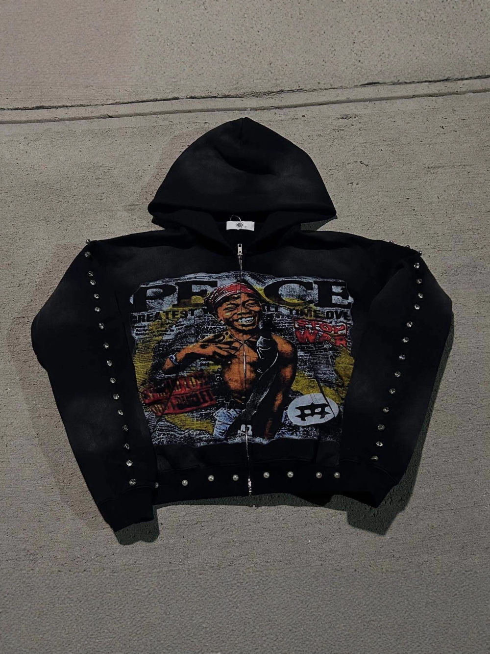 Street Fashion Zip Up Hoodie - Nouveau sweat à capuche ample hip-hop