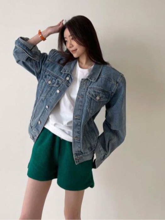 Street Fashion Hong Kong - Veste en jean classique, intemporelle, de