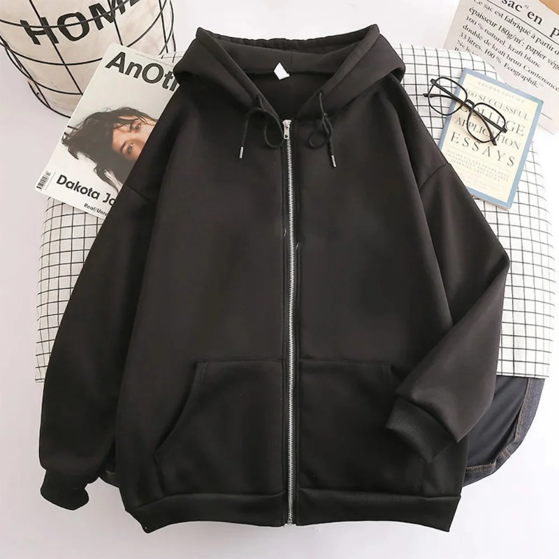 Street Fashion Zip Up Hoodie - Sweat à capuche pour hommes, couleur