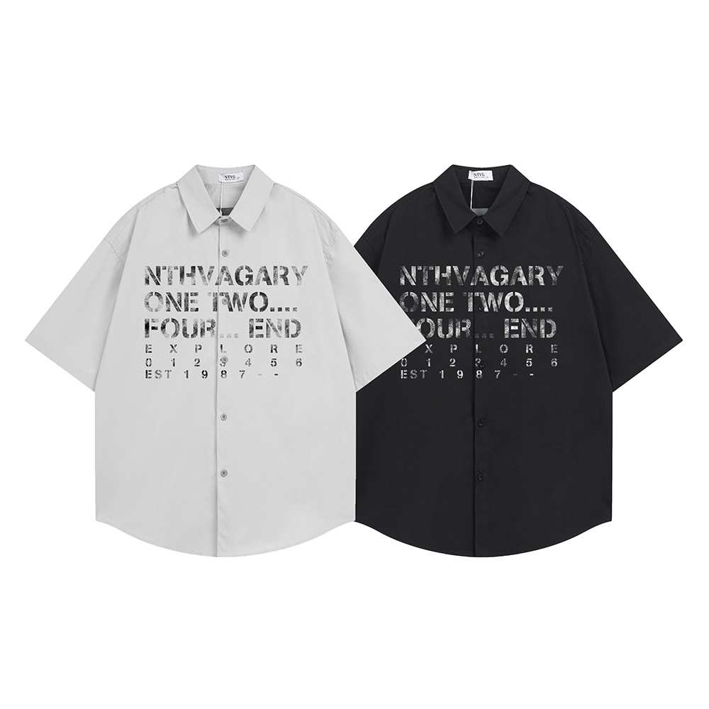 Street Fashion Reviews - T-shirt imprimé lettres tendance pour hommes,