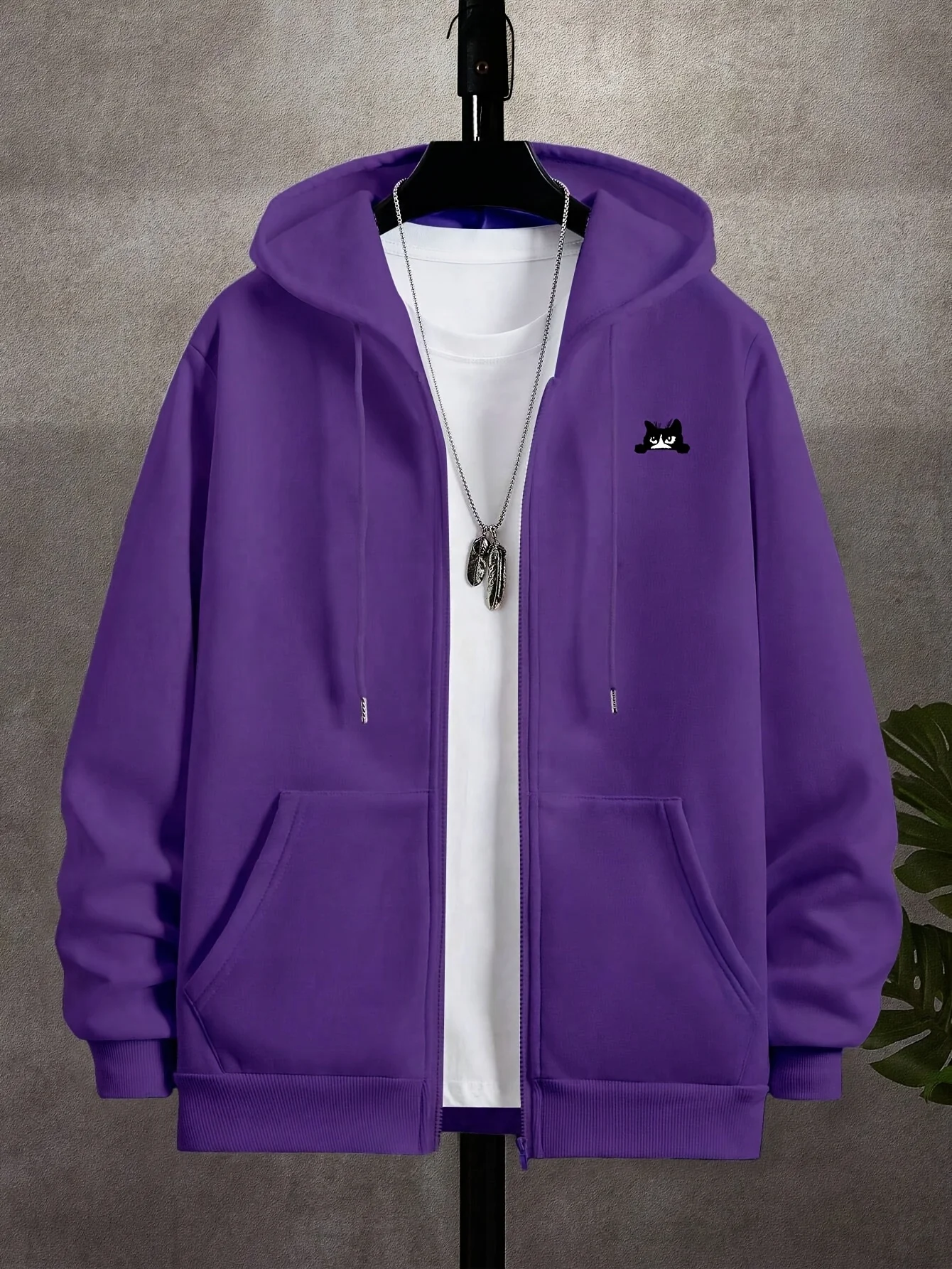 Street Fashion Zip Up Hoodie - Sweat à capuche zippé pour homme,