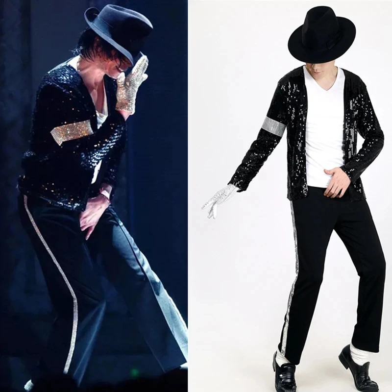 Street Fashion Gloves - Costume de Michael Jackson pour cosplay,