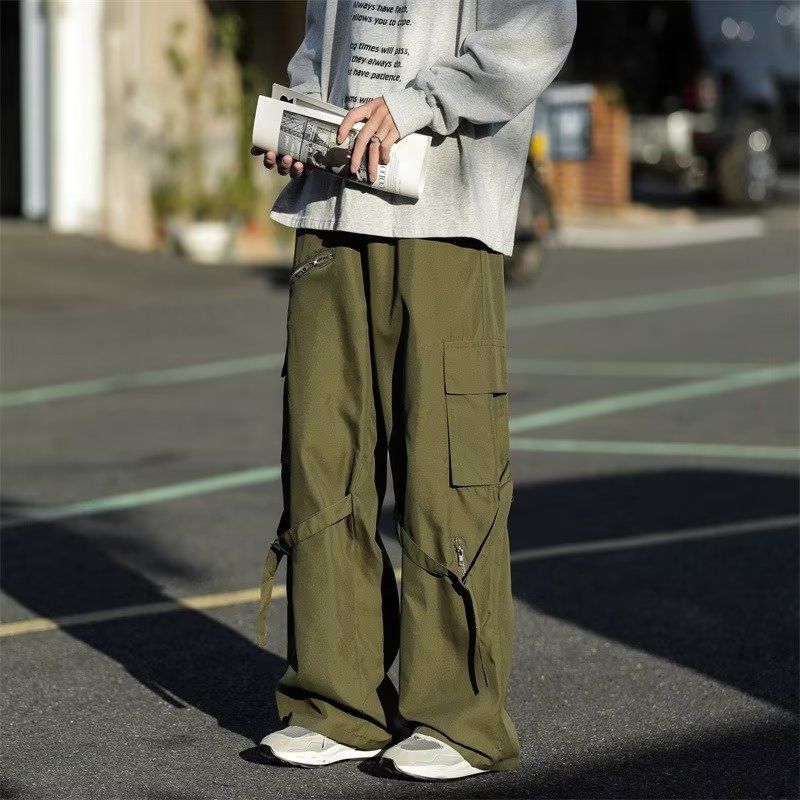 Cargo Pant Wide - Pantalon cargo unisexe japonais 2026, nouvelle