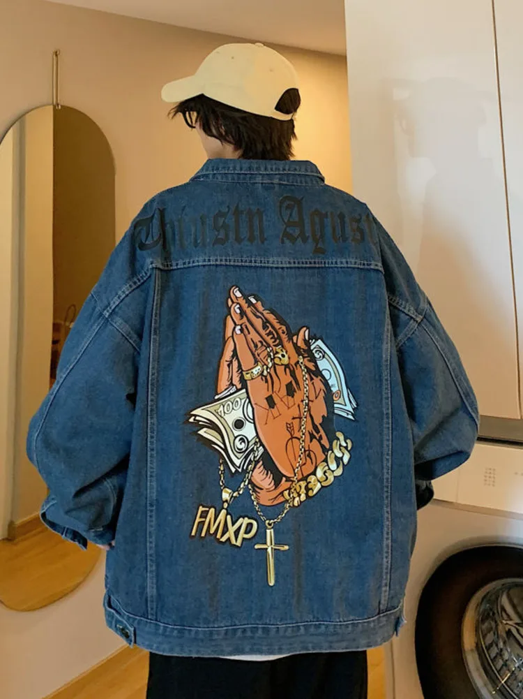 Street Fashion Hong Kong - Veste en jean Chic Hip Hop