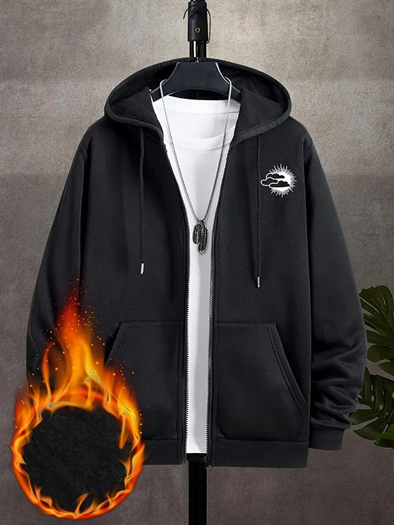 Street Fashion Zip Up Hoodie - Sweat à capuche zippé pour homme,