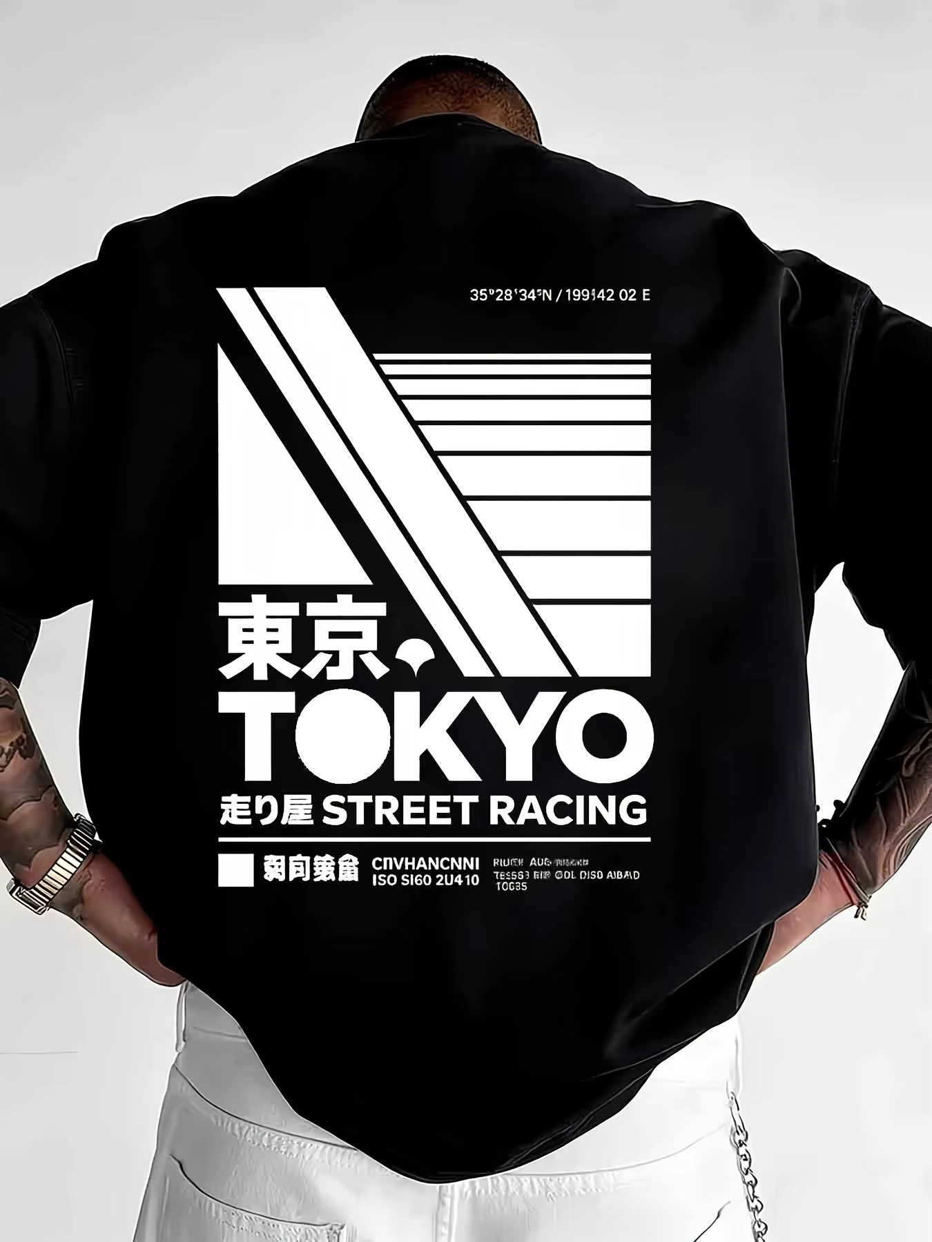 Street Fashion Tokyo - T-shirt imprimé style streetwear japonais Tokyo
