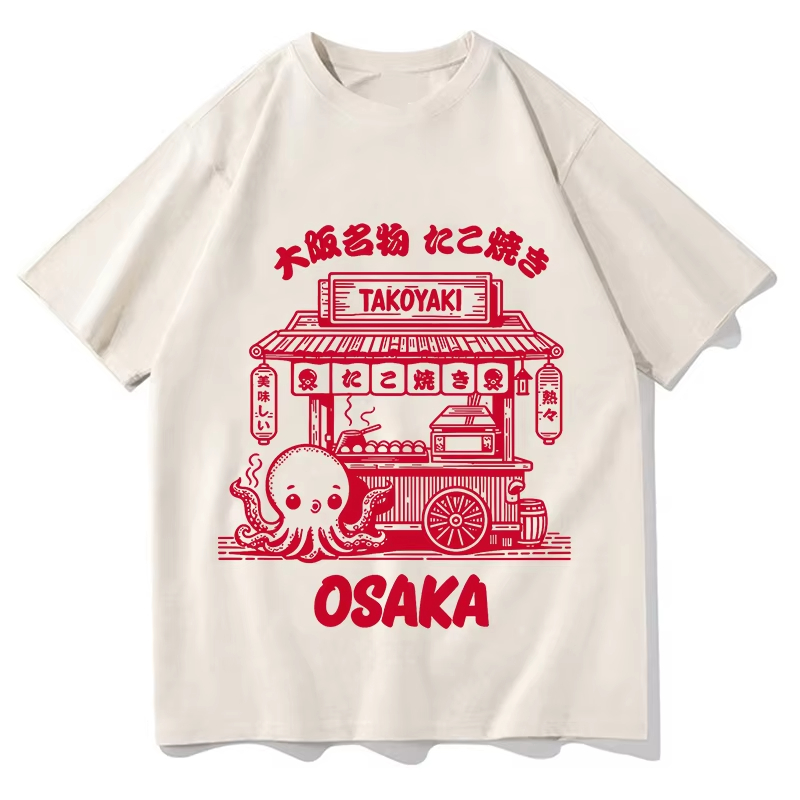 Street Fashion Osaka - T-shirt unisexe avec motif Takoyaki Osaka