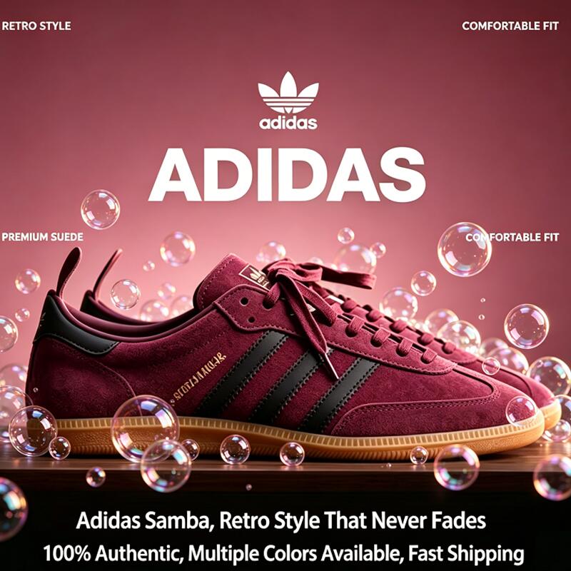 Street Fashion Hong Kong - Adidas samba Trefoil baskets basses unisexes,