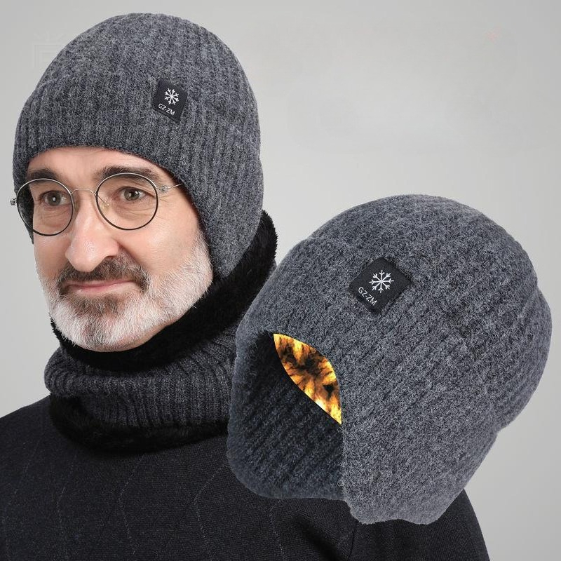 Street Fashion Gloves - Casquette d'hiver tricotée pour homme, doublée