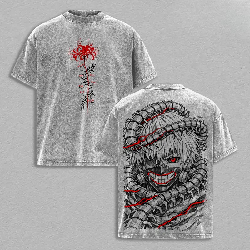 Street Fashion Tokyo - T-shirt rétro Manga Kaneki Ken Tokyo