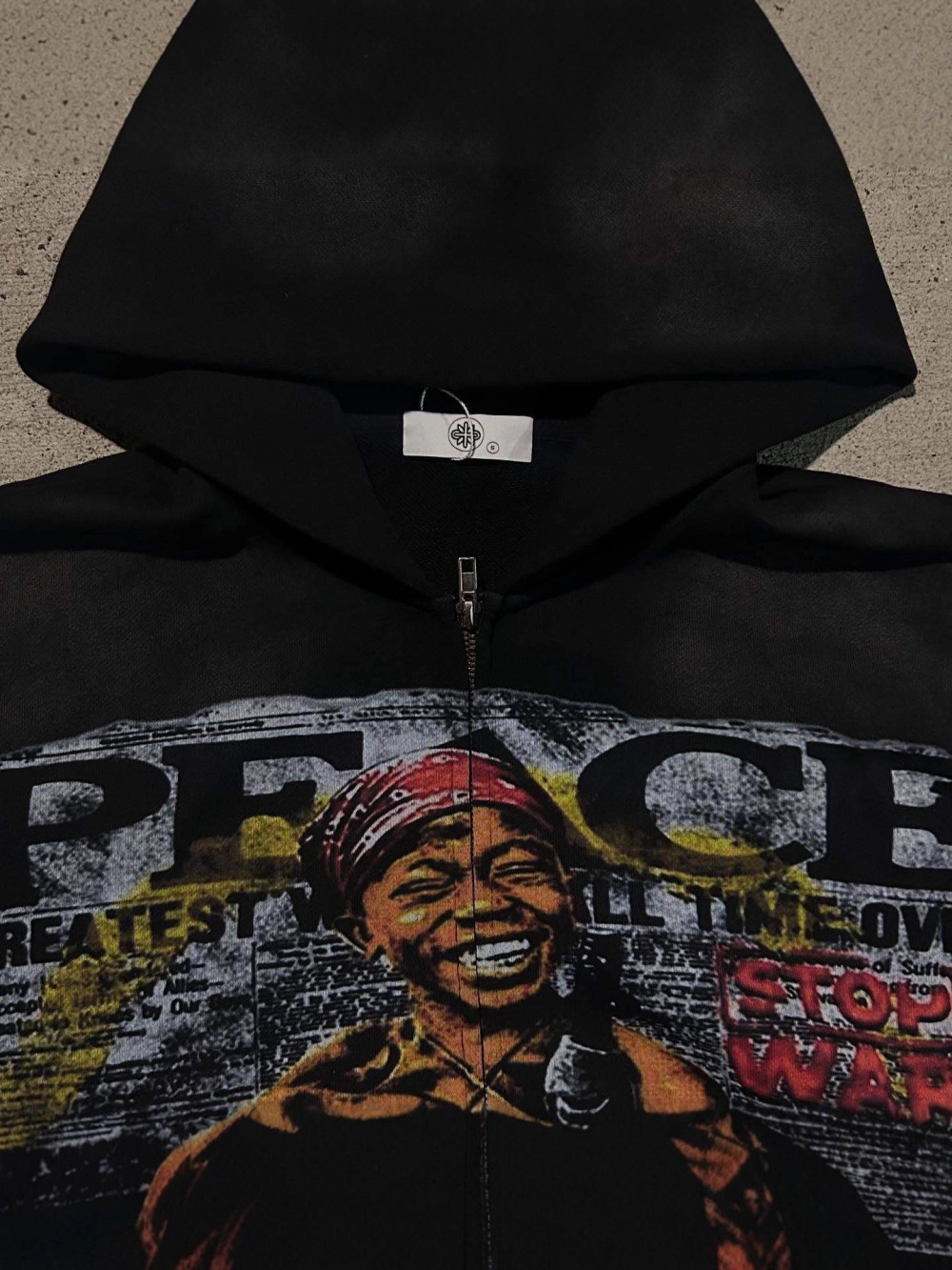 Nouveau sweat à capuche ample  - Street Fashion Zip Up Hoodie avis et prix