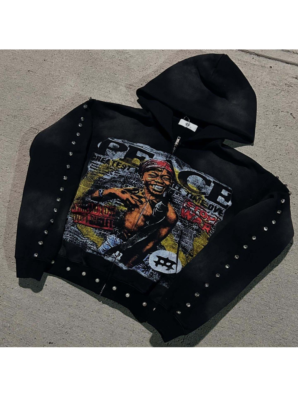 Nouveau sweat à capuche ample  - Street Fashion Zip Up Hoodie avis et prix