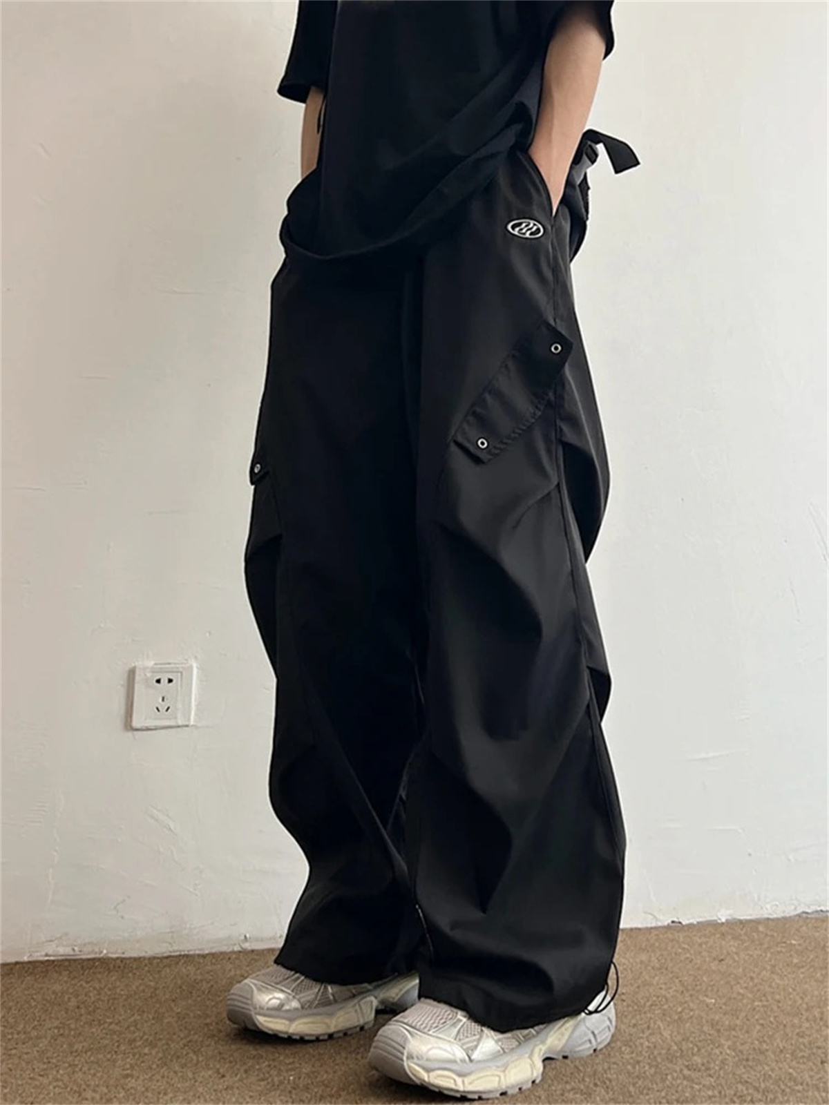 Pantalon cargo noir pour homme - Cargo Pant Wide avis et prix