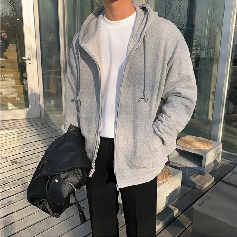 Sweat à capuche pour hommes, c - Street Fashion Zip Up Hoodie avis et prix