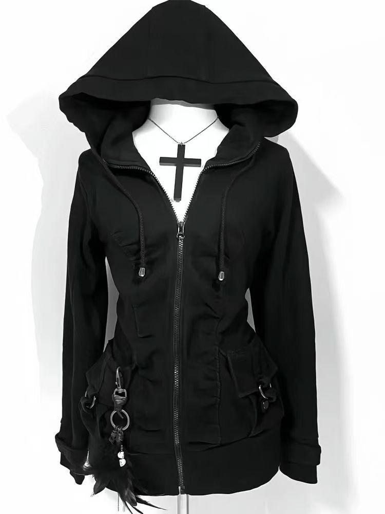 Sweat-shirt à capuche décontra - Street Fashion Zip Up Hoodie avis et prix