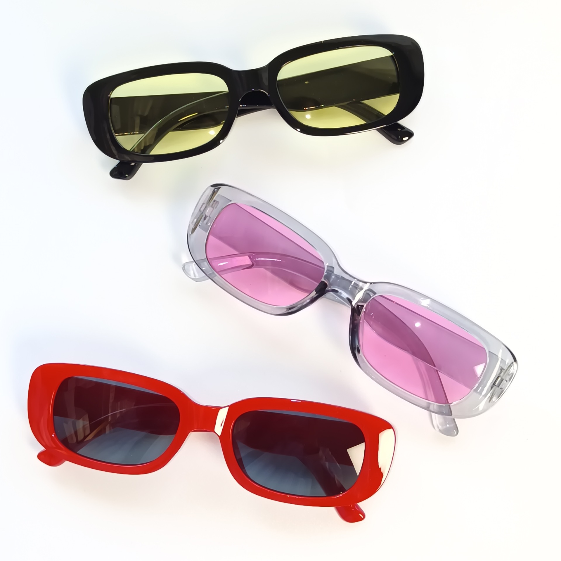 Lunettes de soleil rectangulai - Street Fashion Photo avis et prix