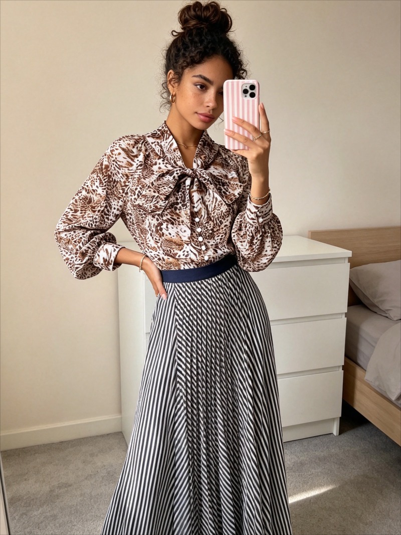 Nouvelle chemise élégante à im - Korean Street Fashion Female avis et prix