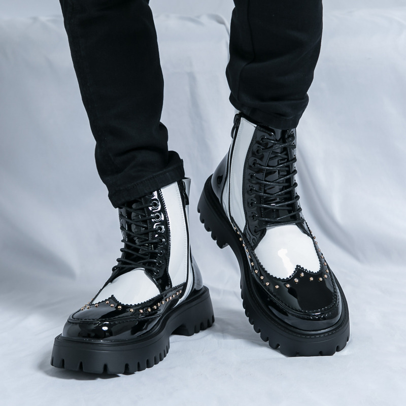 Bottes montantes à rivets pour - Parade Fashion Street avis et prix