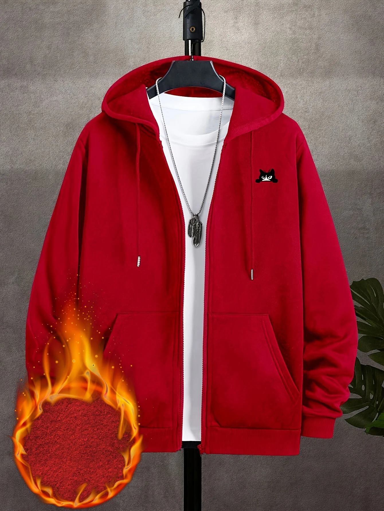 Sweat à capuche zippé pour hom - Street Fashion Zip Up Hoodie avis et prix