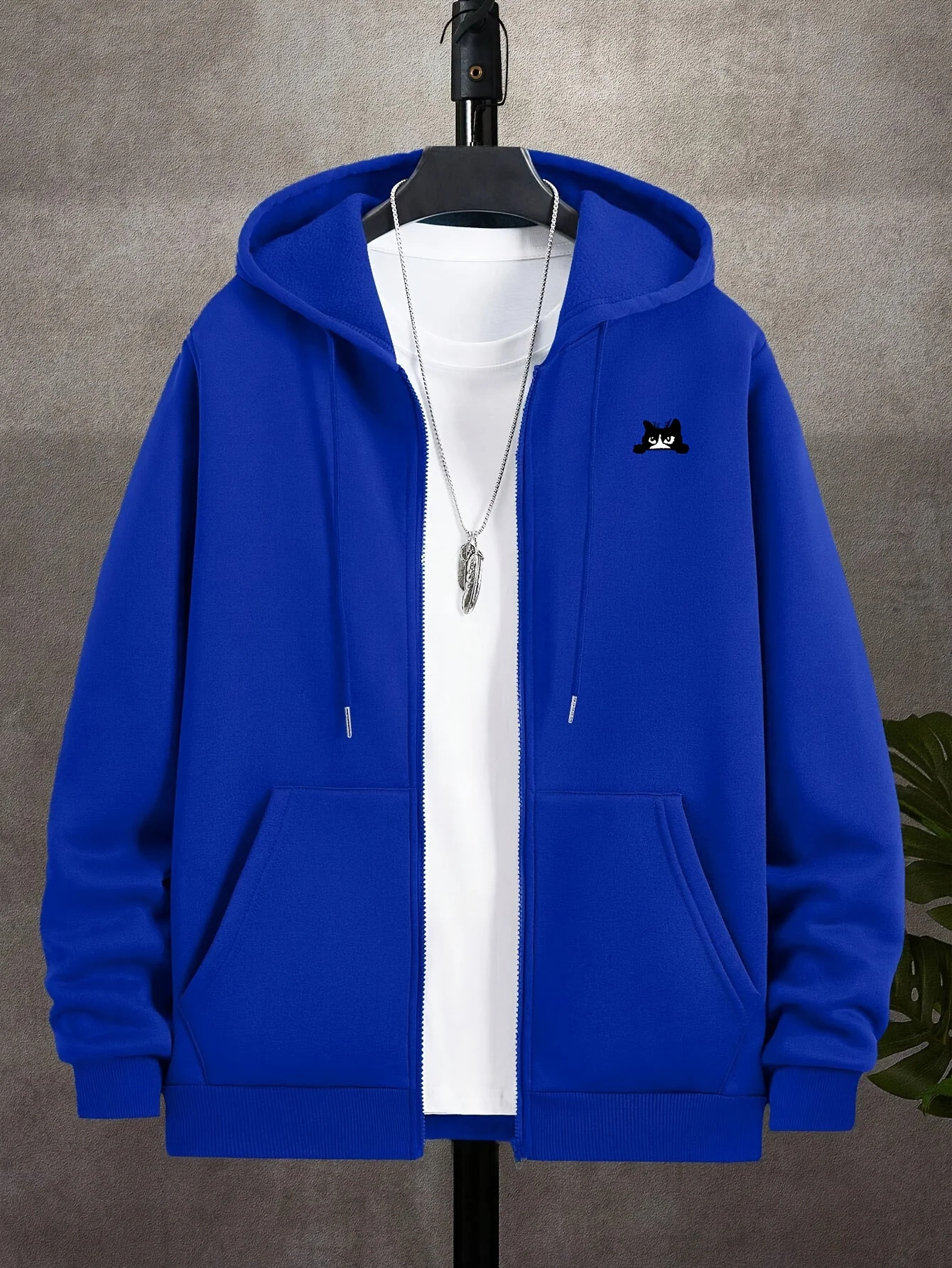 Sweat à capuche zippé pour hom - Street Fashion Zip Up Hoodie avis et prix