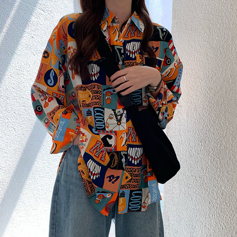 Chemises pour femmes, imprimé, - Korean Street Fashion Female avis et prix