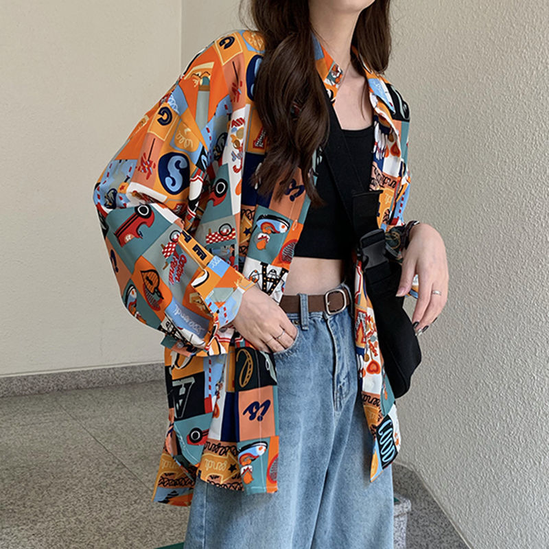 Chemises pour femmes, imprimé, - Korean Street Fashion Female avis et prix