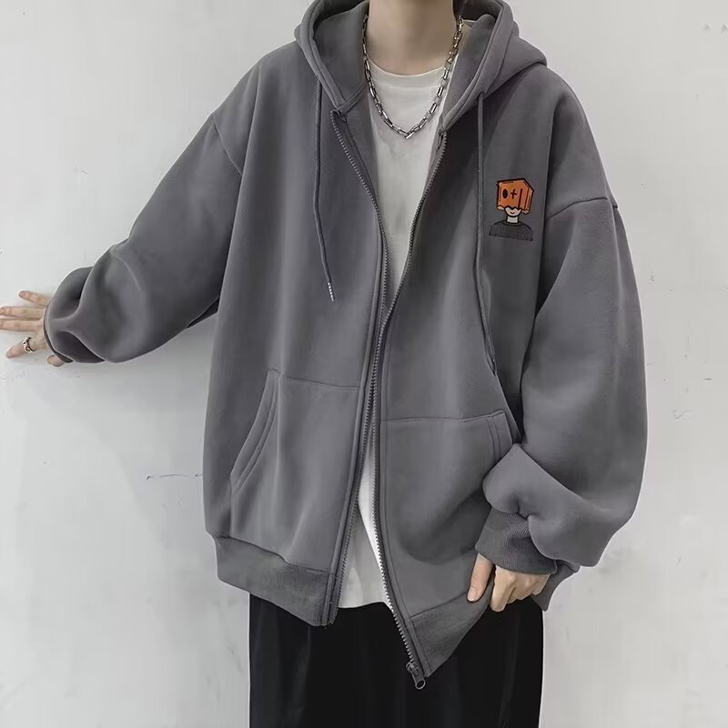 Sweat à capuche zippé pour hom - Street Fashion Zip Up Hoodie avis et prix