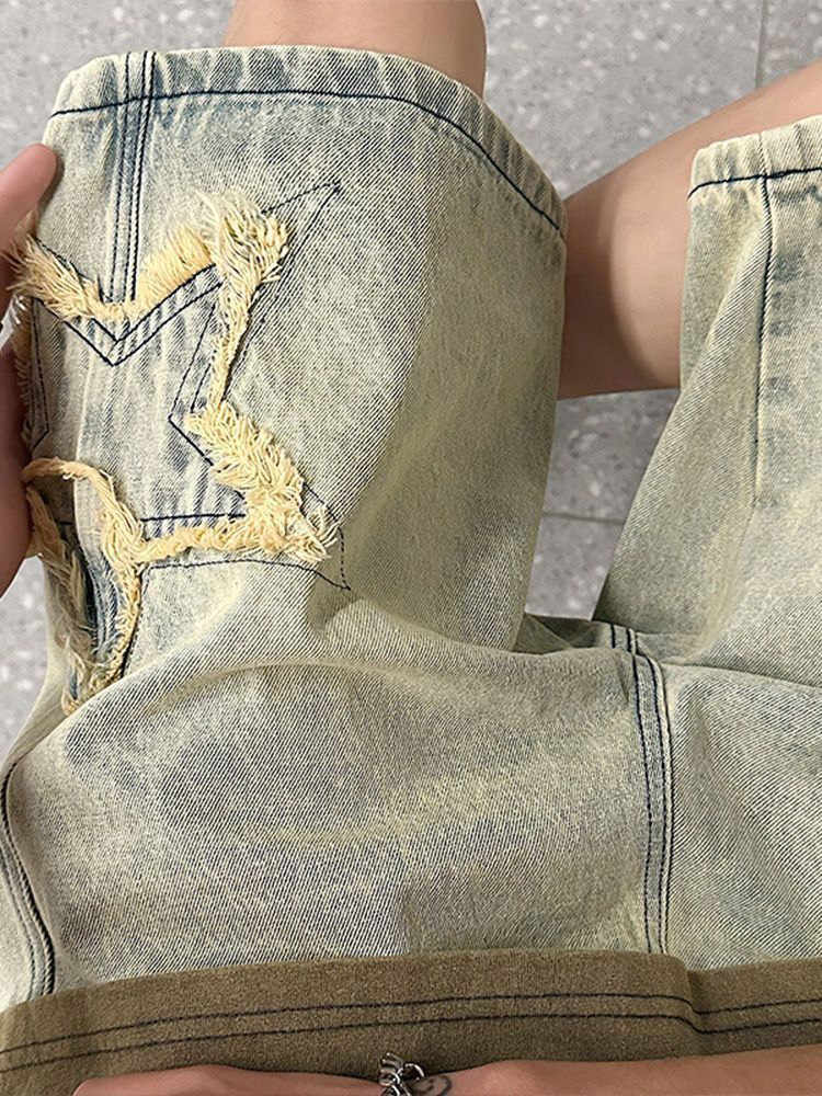 Shorts en jean décontractés ré - Street Fashion Hong Kong avis et prix