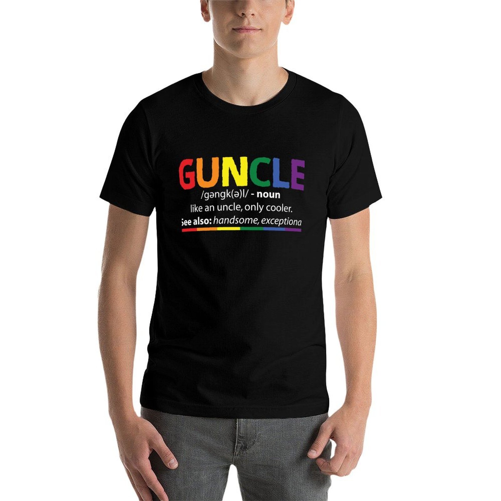 Guncle - t-shirt décontracté à - Street Fashion Definition avis et prix