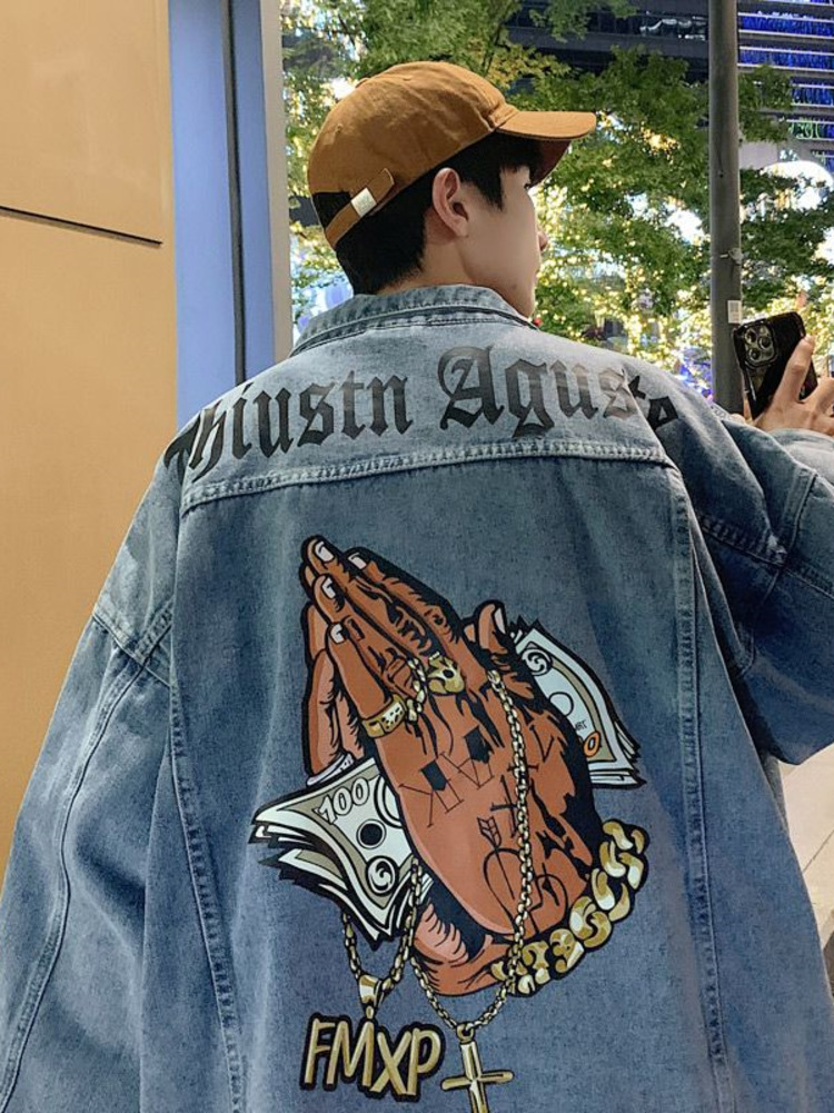 Veste en jean Chic Hip Hop Wes - Street Fashion Hong Kong avis et prix