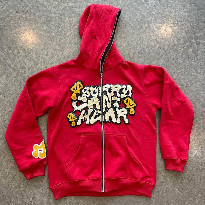 Sweat à capuche à fermeture éc - Street Fashion Zip Up Hoodie avis et prix