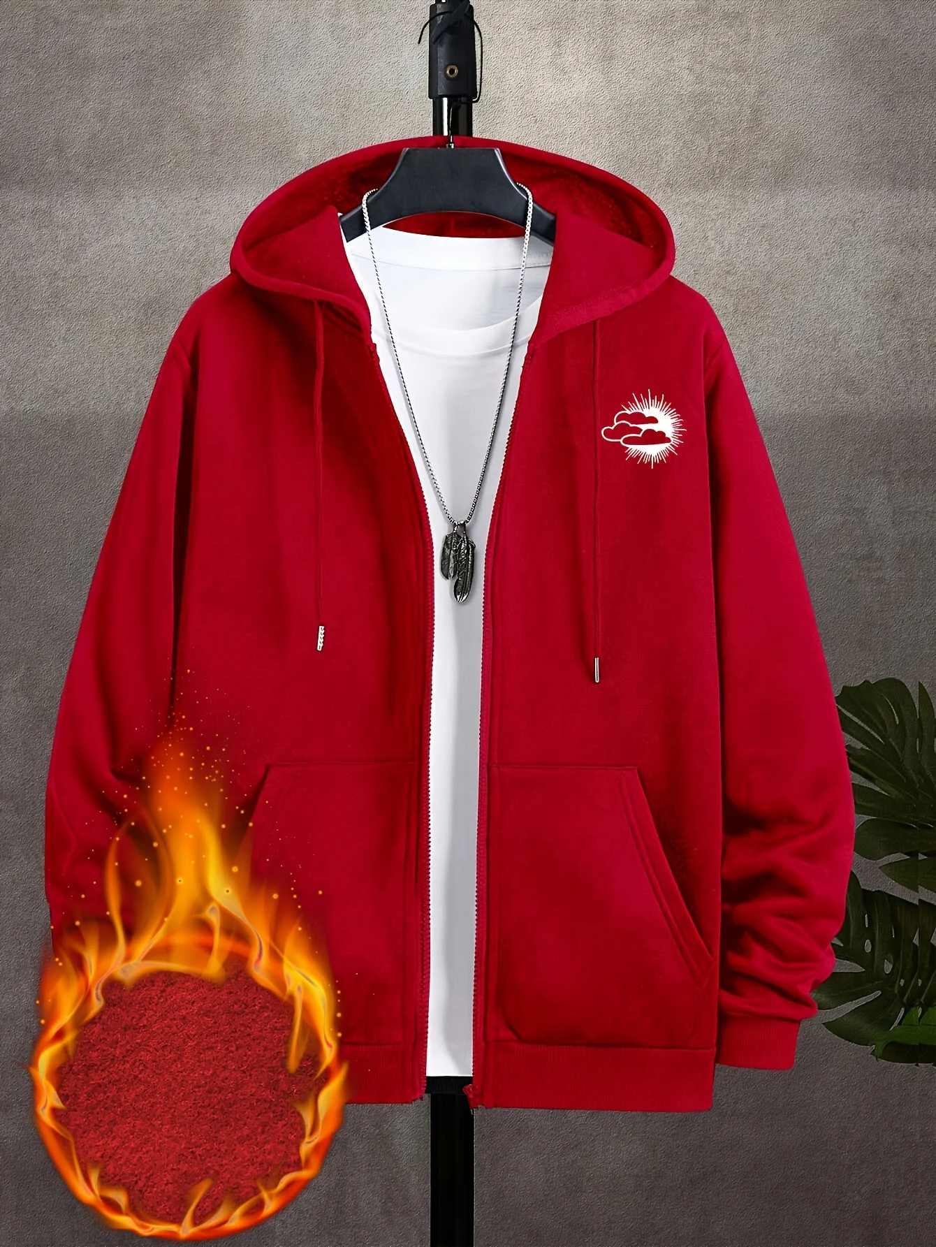Sweat à capuche zippé pour hom - Street Fashion Zip Up Hoodie avis et prix