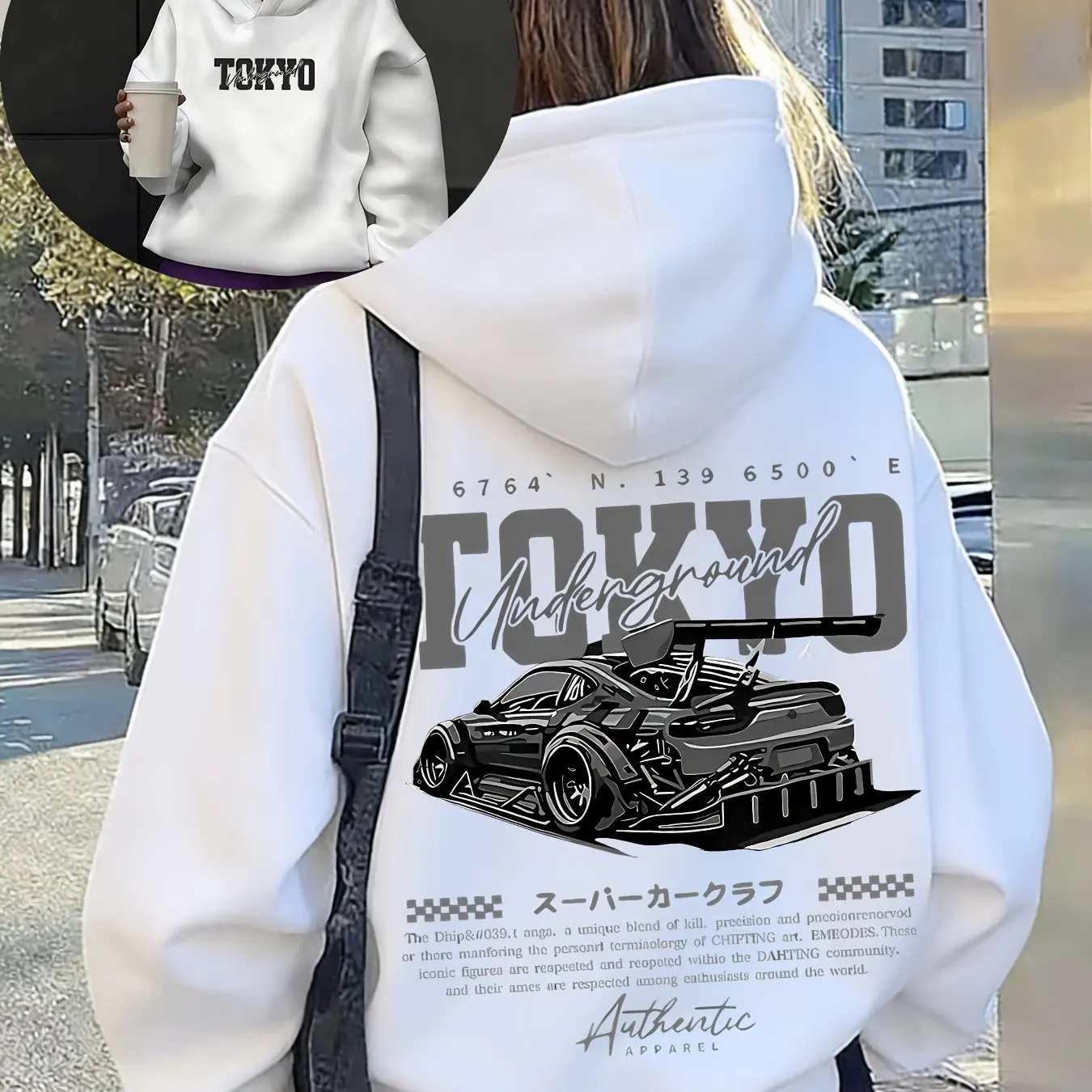 Sweat-shirt à capuche streetwe - Street Fashion Tokyo avis et prix