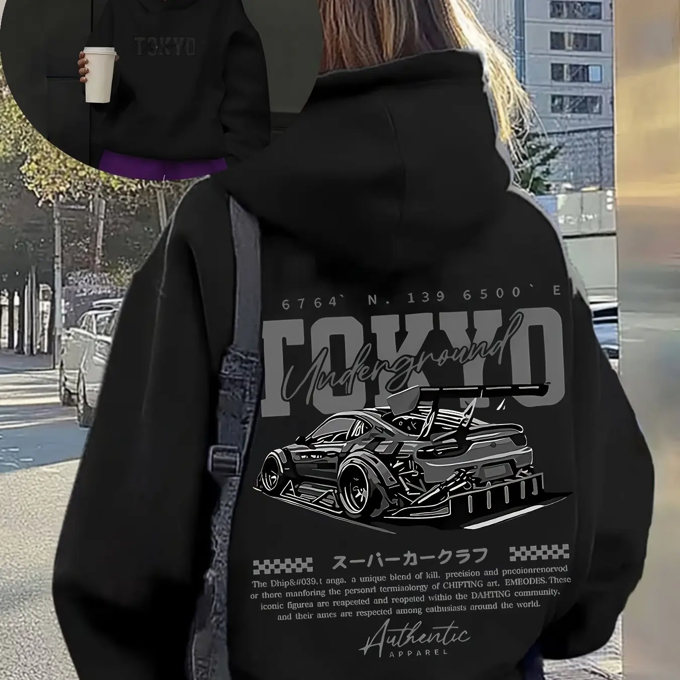 Sweat-shirt à capuche streetwe - Street Fashion Tokyo avis et prix