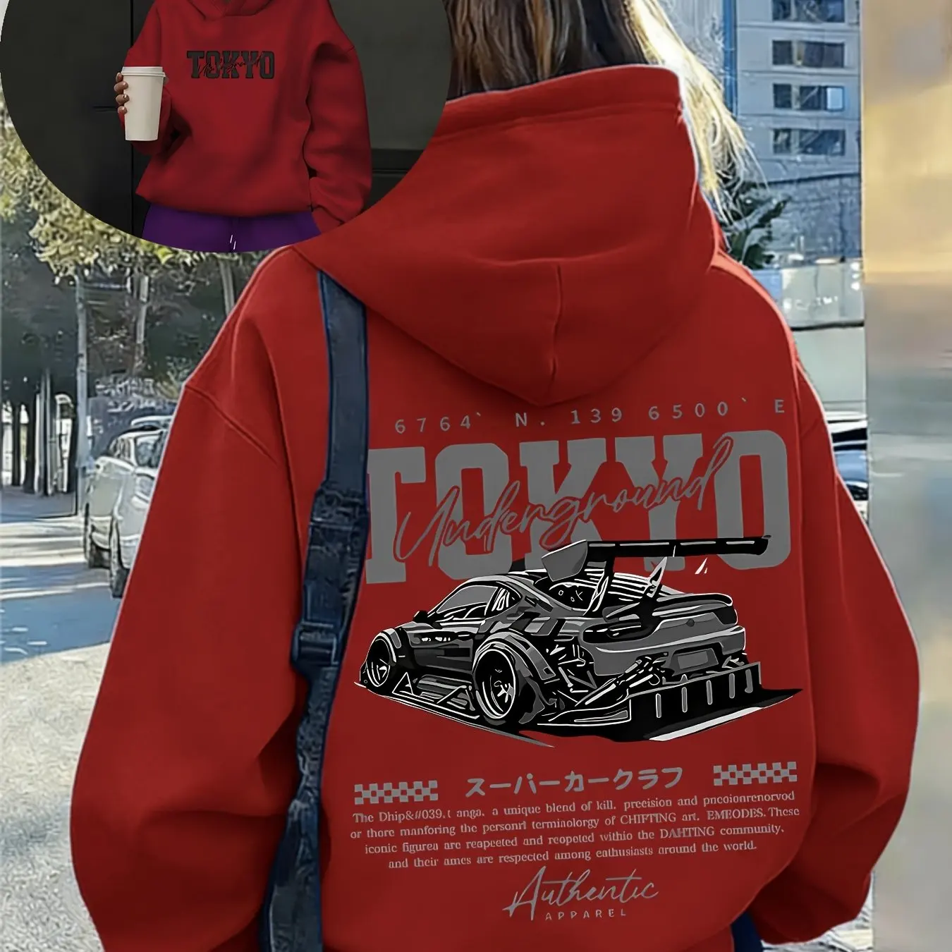 Sweat-shirt à capuche streetwe - Street Fashion Tokyo avis et prix