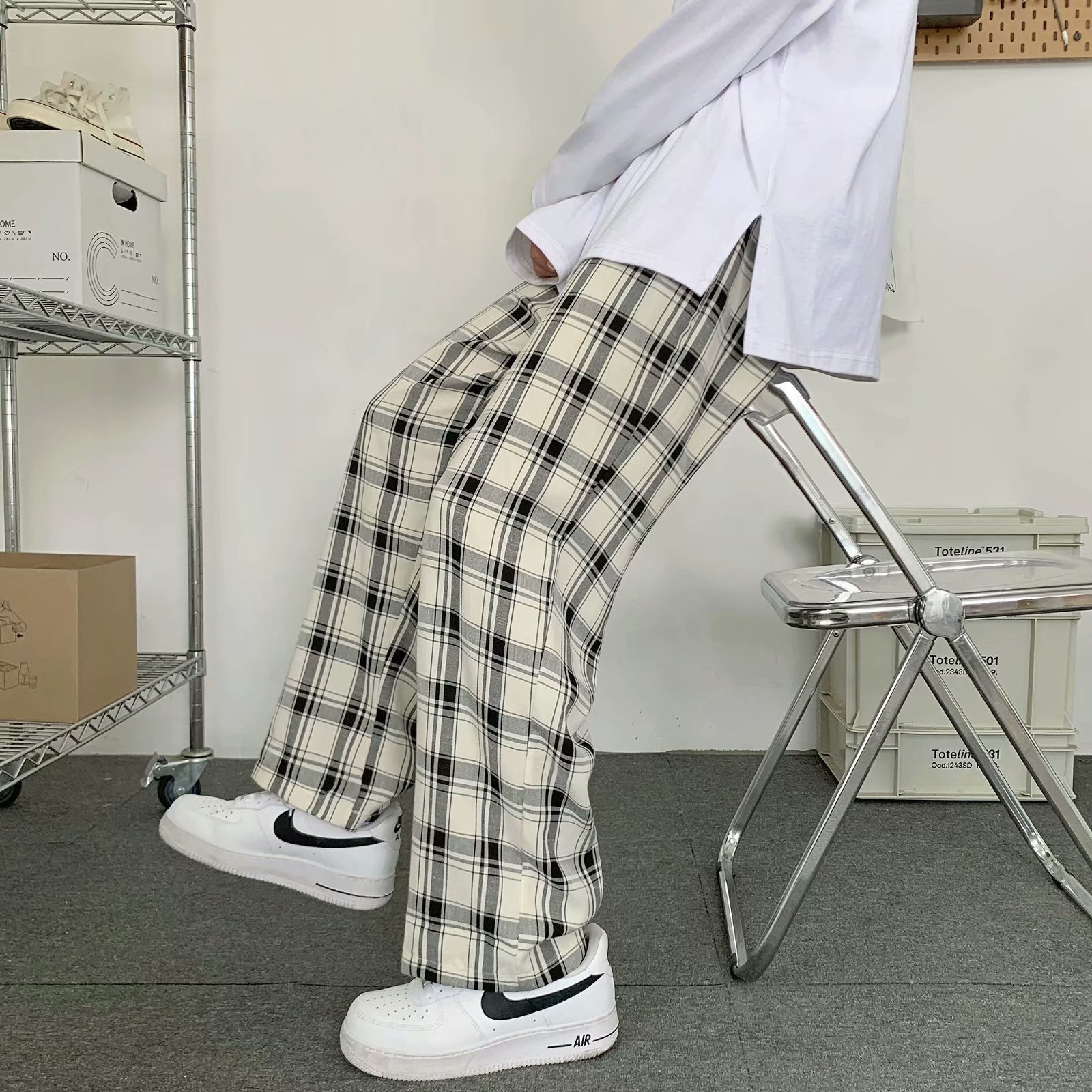 Pantalon à carreaux pour homme - Cargo Pant Wide avis et prix