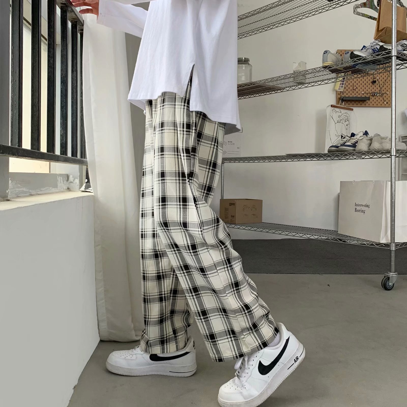 Pantalon à carreaux pour homme - Cargo Pant Wide avis et prix