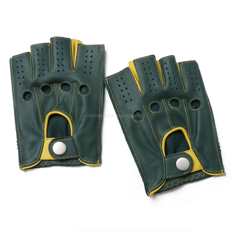 Gants Homme Demi-Doigt en Cuir - Street Fashion Gloves avis et prix