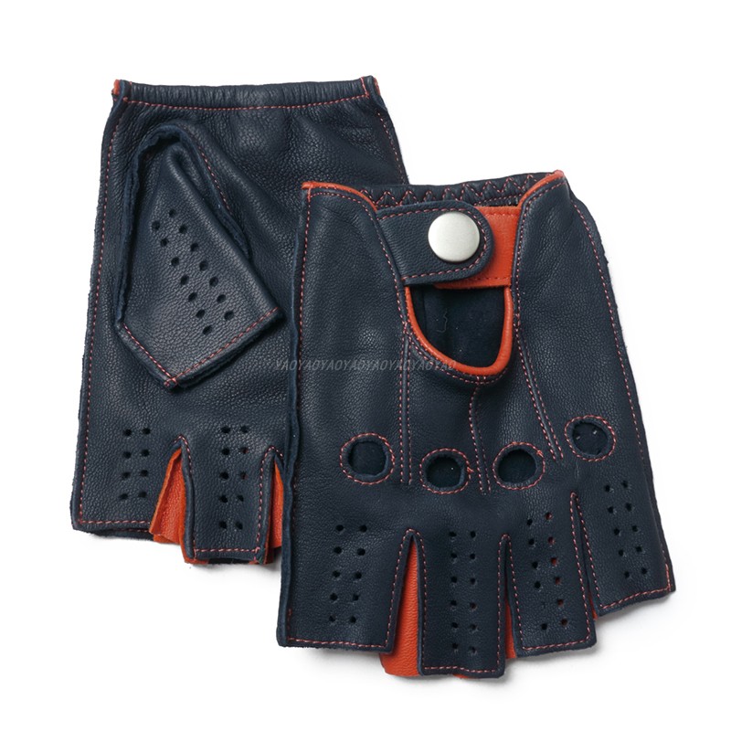 Gants Homme Demi-Doigt en Cuir - Street Fashion Gloves avis et prix