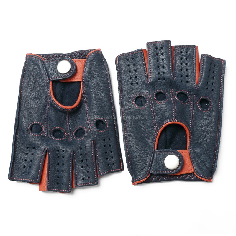 Gants Homme Demi-Doigt en Cuir - Street Fashion Gloves avis et prix