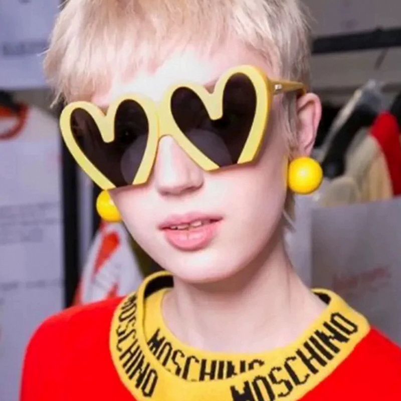 Lunettes de soleil coeur de pê - Street Fashion Photo avis et prix