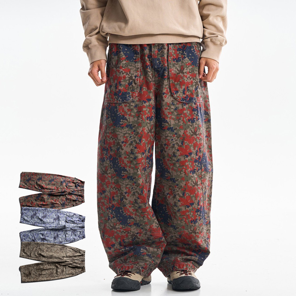 Pantalon cargo en coton imprim - Cargo Pant Wide avis et prix