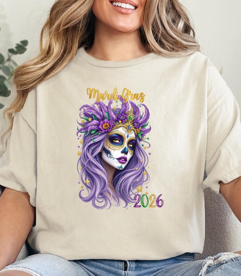 T-shirt Mardi Gras Lady 2026 V - Parade Fashion Street avis et prix